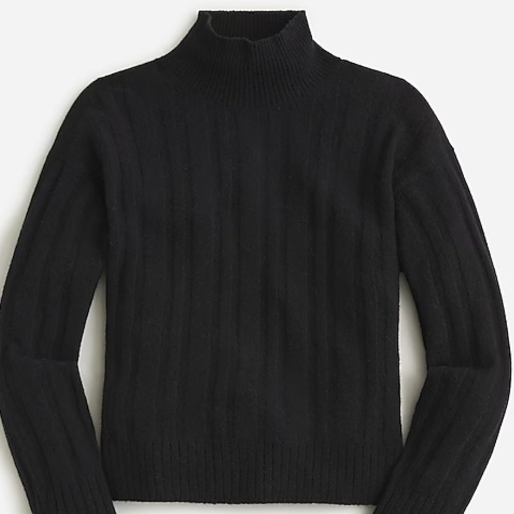J Crew Ribbed Mock Neck Sweater NWT